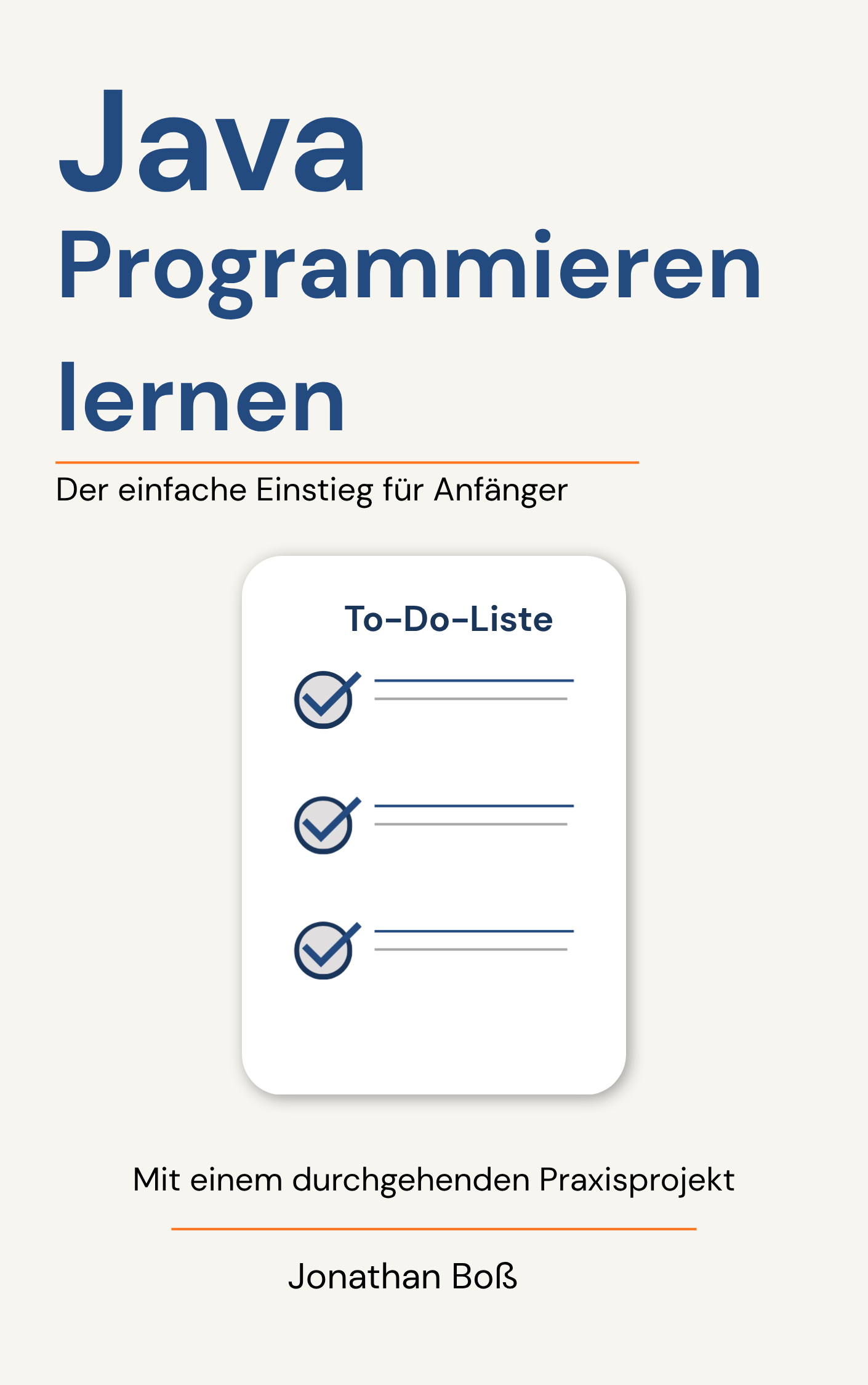 Cover des Buches Java programmieren lernen von Jonathan Boß.
